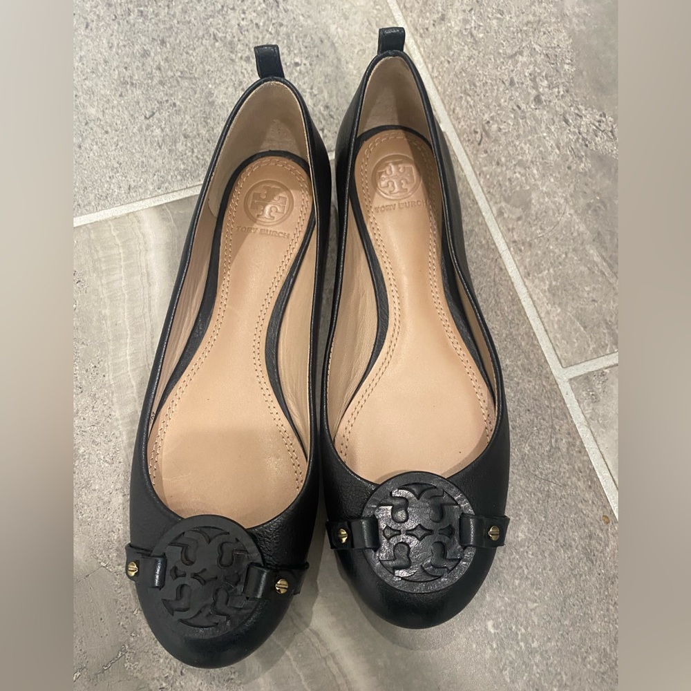 Black Tory Burch Flats